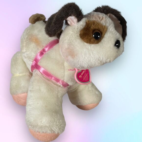 1996 Cap Toys Tuggles the Walking Pup w/ Name tag & Harness Dog Plush - Picture 6 of 16